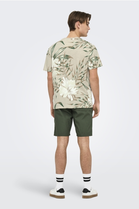 Only & Sons onsklop reg ss floral tee noos